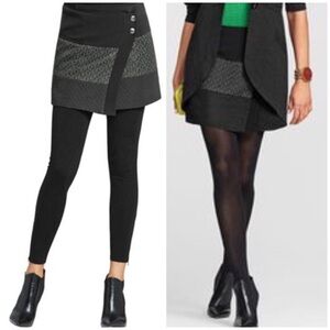 CAbi Swathe Asymmetrical Wrap Skirt medium black